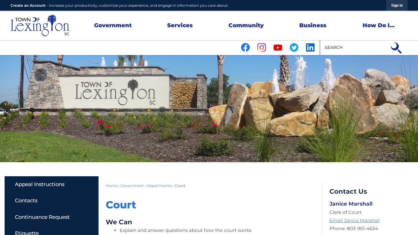 Court | Lexington, SC